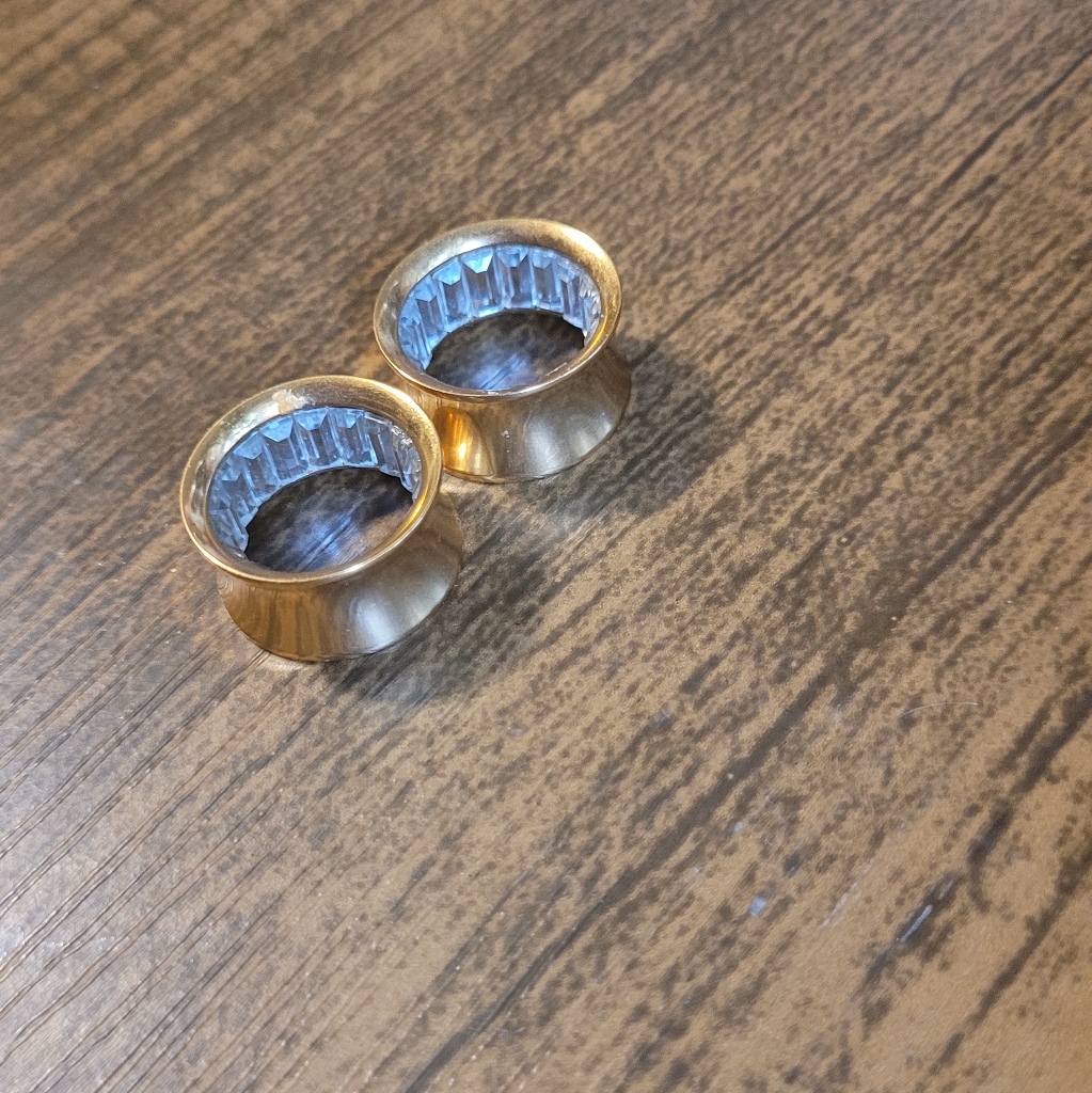 Gold Gem Plugs